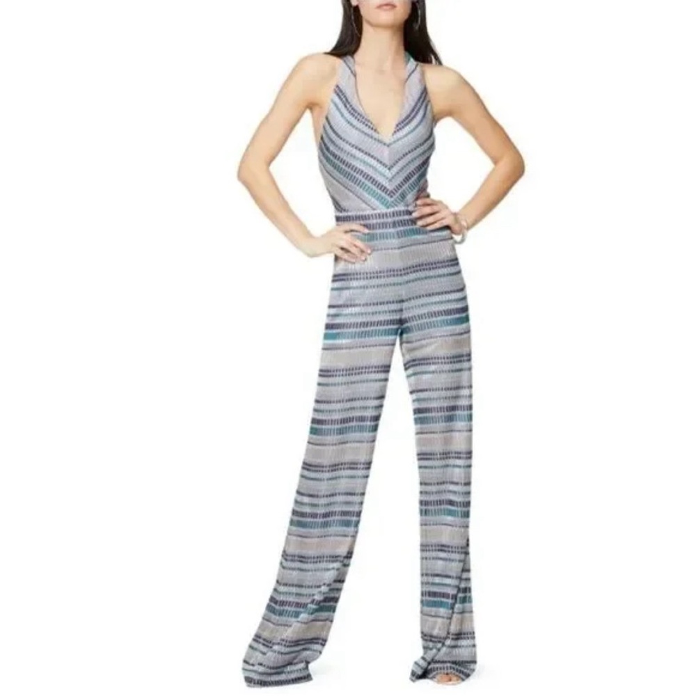 Ramy Brook Riana Printed Haltered Jumpsuit..